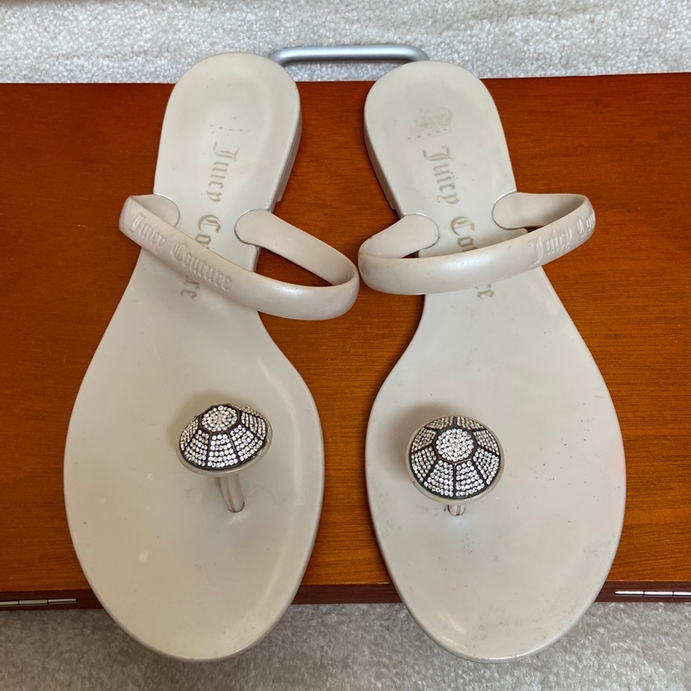juicy couture jelly thong sandals